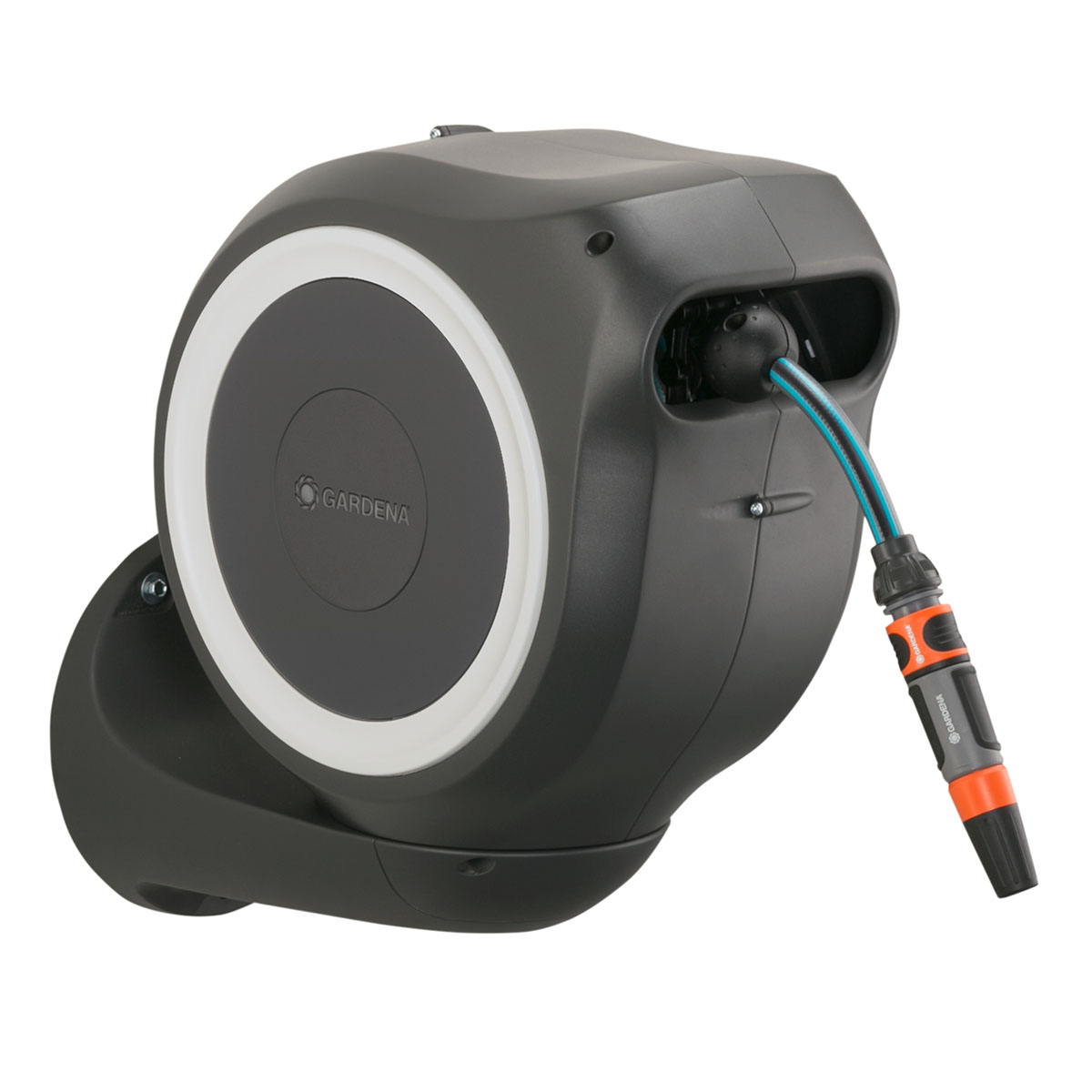 Slangbox Gardena RollUp S 15 m Vit