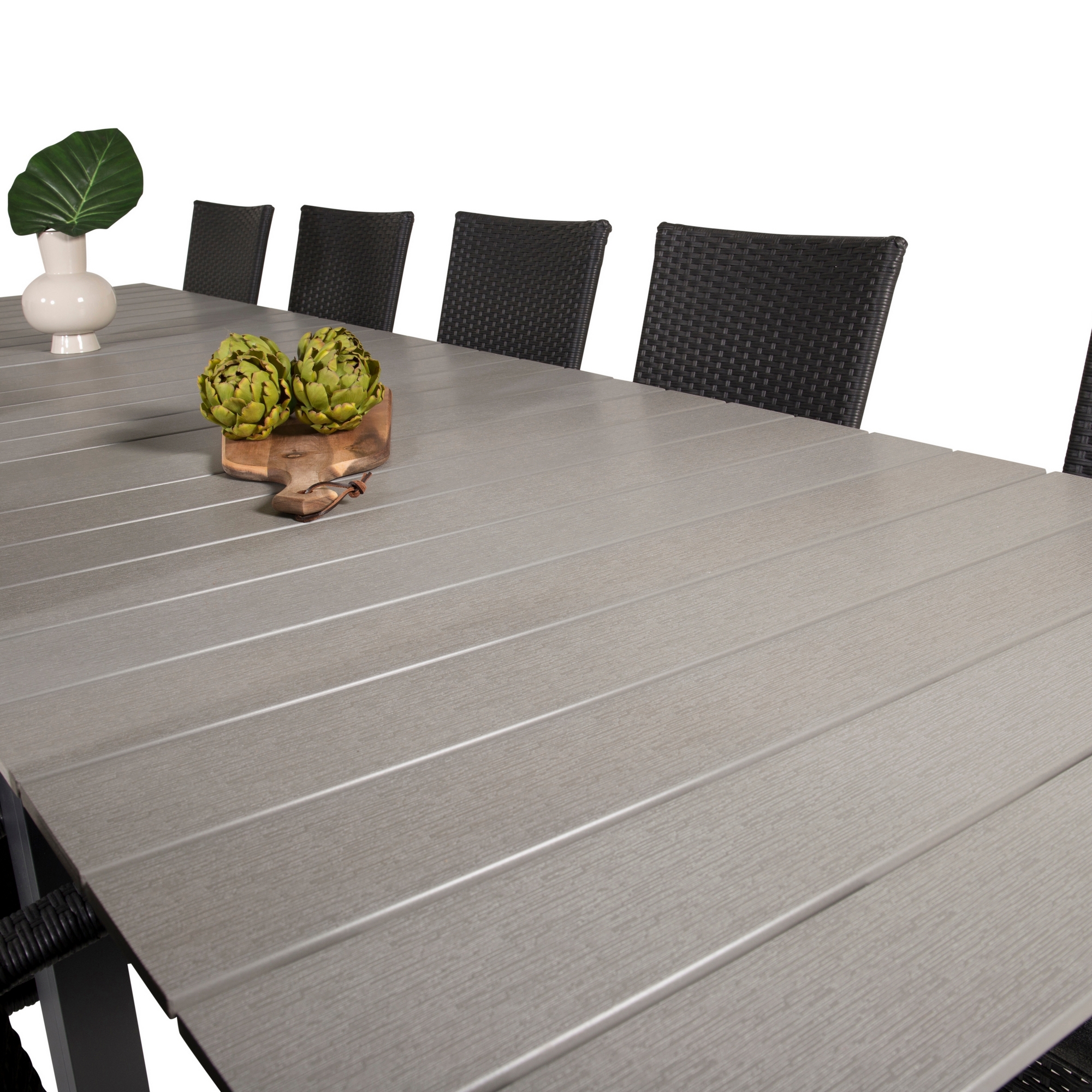 Matgrupp Venture Home Lova 224/324 med 10 Asta Karmstolar