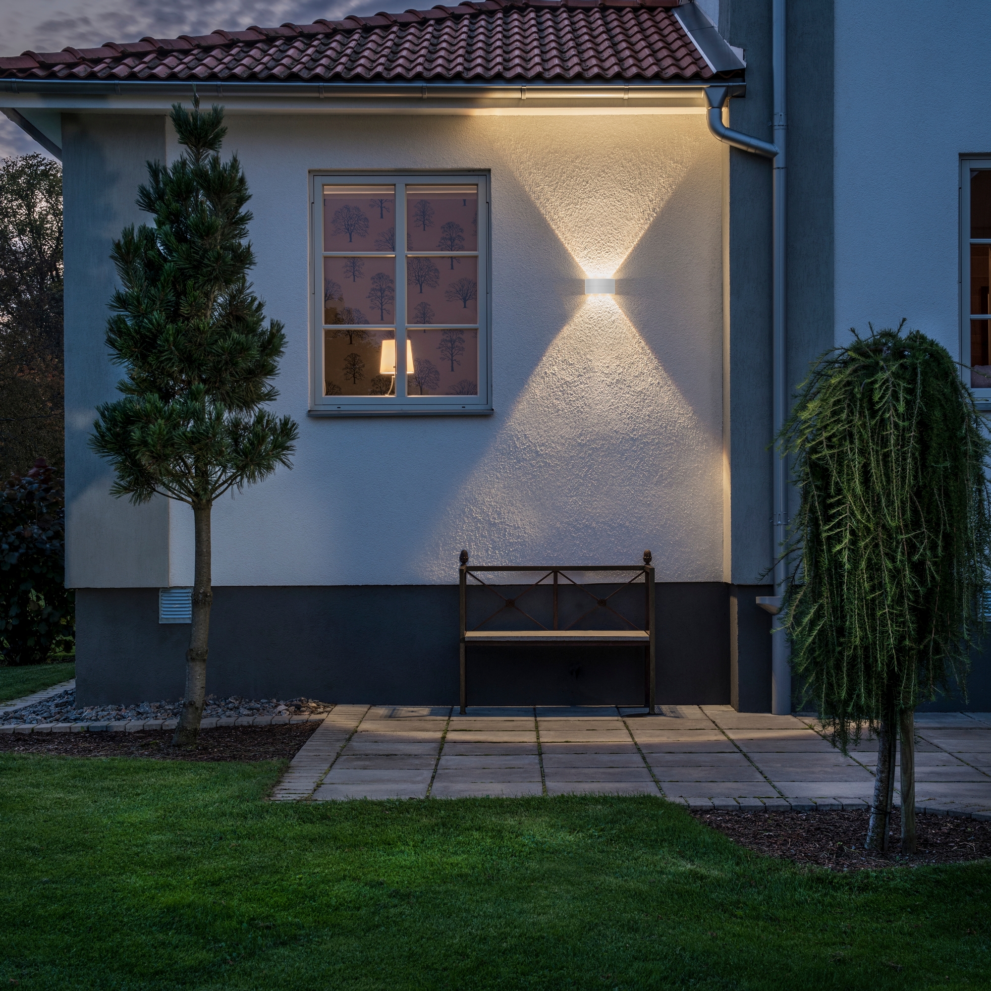 Vägglykta Gnosjö Konstsmide Chieri 8W LED