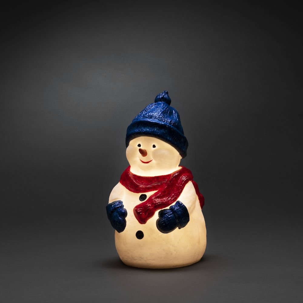 Dekorationsfigur Gnosjö Konstsmide Snögubbe LED