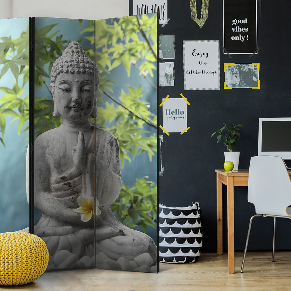 Rumsavdelare Skärmvägg Arkiio Meditating Buddha 135x172 cm