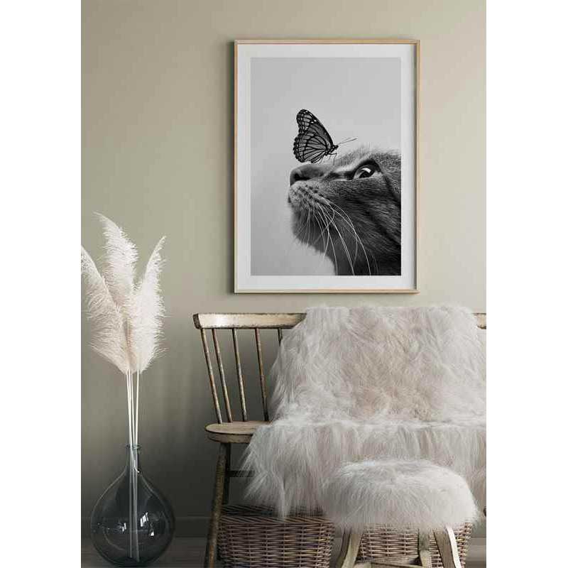 Poster Gallerix Butterfly Cat