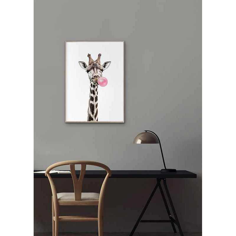 Poster Gallerix Bubblegum Giraffe 3169