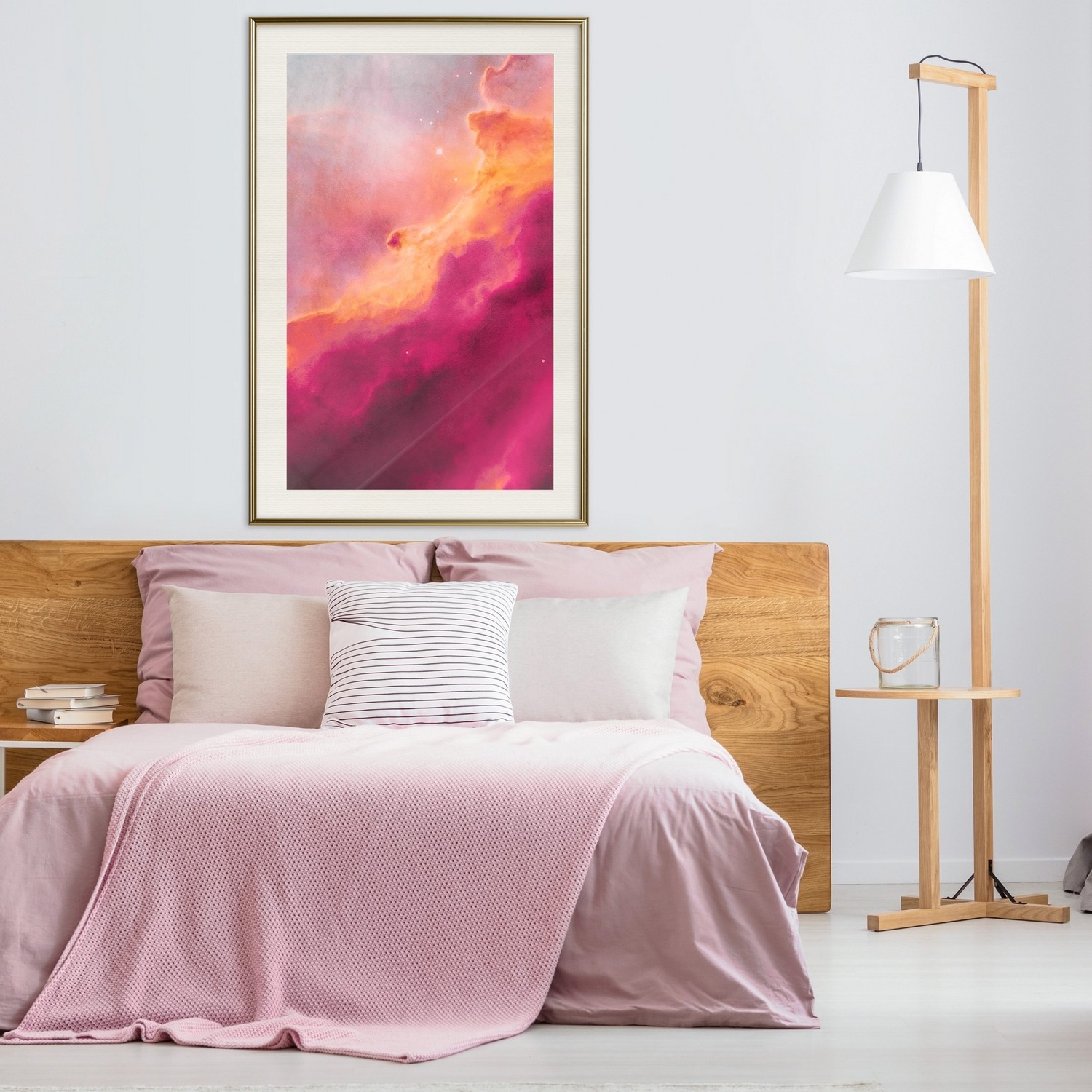 Poster Artgeist Affisch Pink Nebula