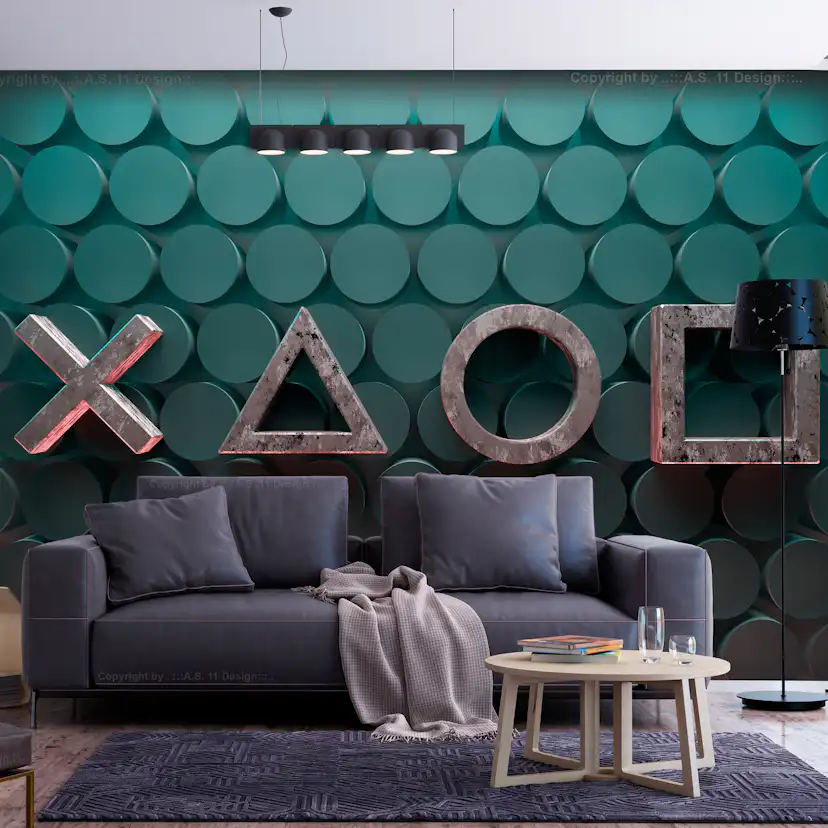 Fototapet Arkiio Symbols in Green
