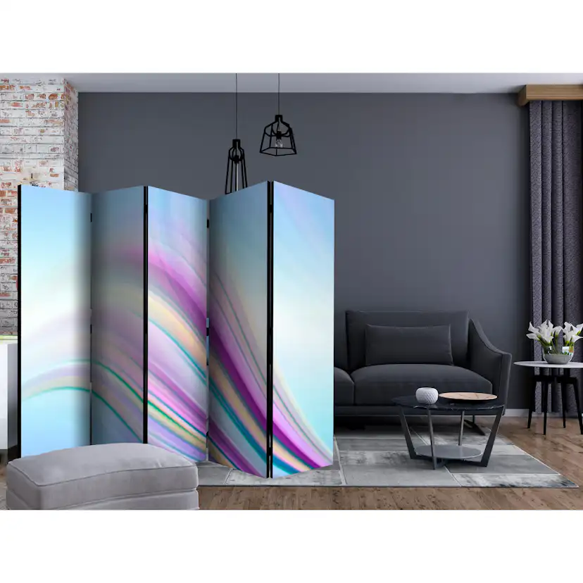 Rumsavdelare Skärmvägg Arkiio Rainbow Abstract Background II 225x172 cm