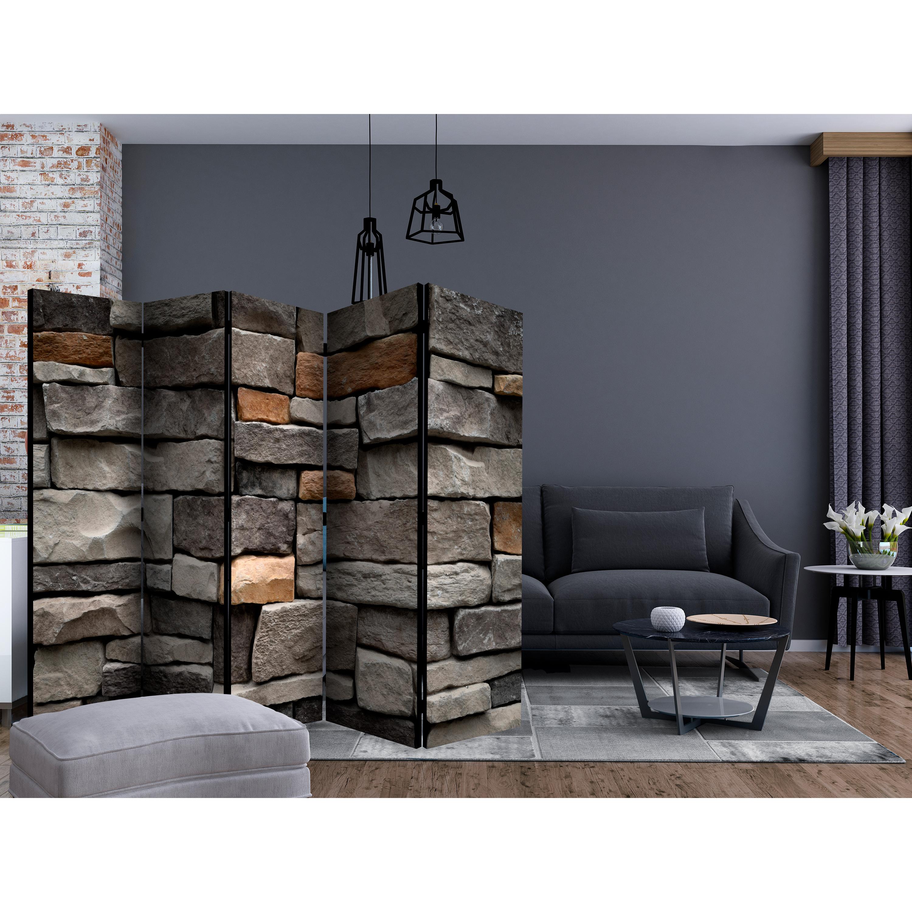 Rumsavdelare Skärmvägg Arkiio Stony Stronghold II 225x172 cm