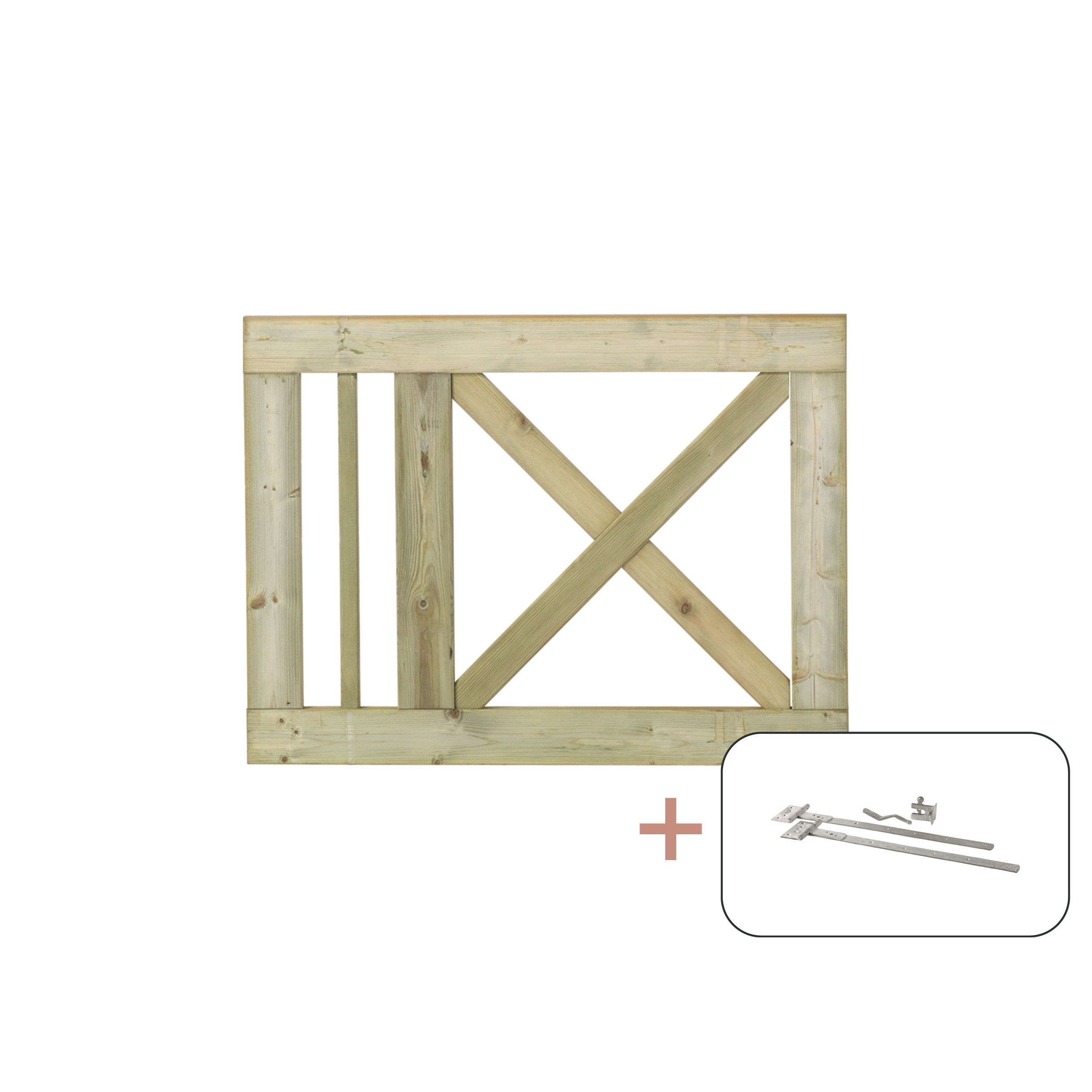 Enkelgrind PLUS Slot inkl. Beslag