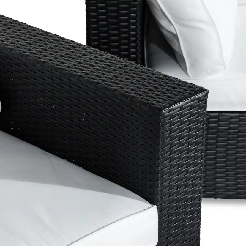 Loungegrupp Comfort Garden Bahamas 3-sits med Fåtölj och Soffbord 100x60 Utomhus