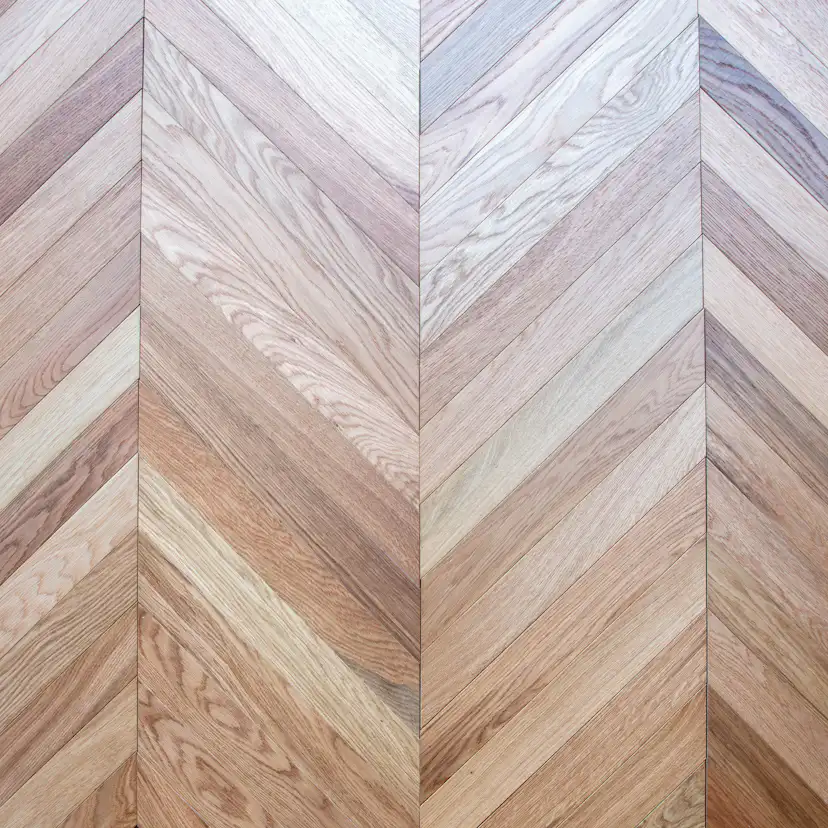 Fiskbensparkett Nordic Floor Ek 1-Stav Chevron Natural 45°