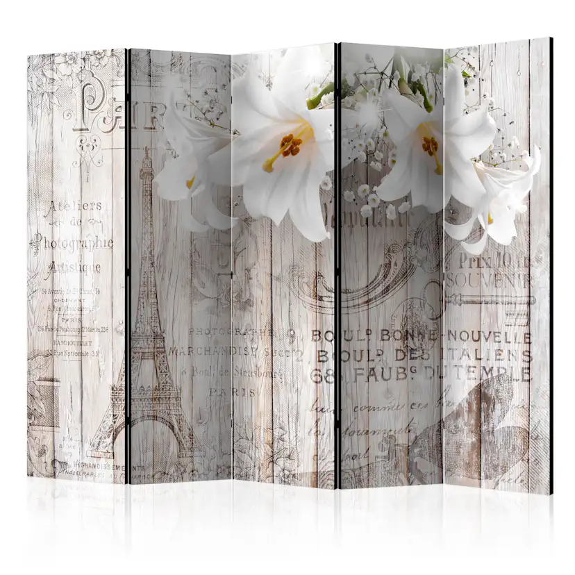 Rumsavdelare Skärmvägg Arkiio Parisian Lilies II 225x172 cm