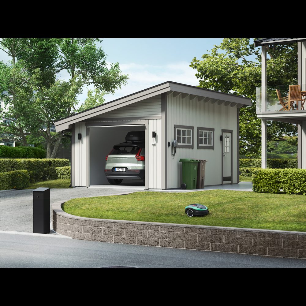 Garage Trähuset Pulpet 25 kvm