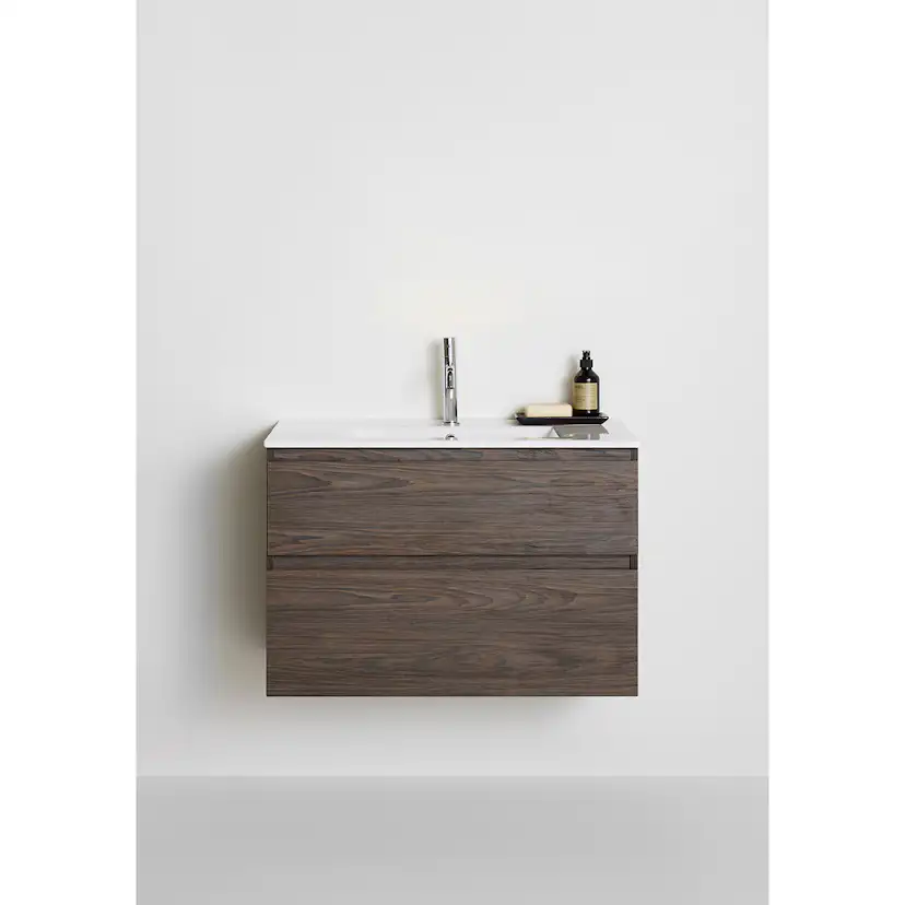 TVÄTTSTÄLLSSKÅP STYLE BRUN EK MED TVÄTTSTÄLL 800 B: 810 mm, Brun Ek