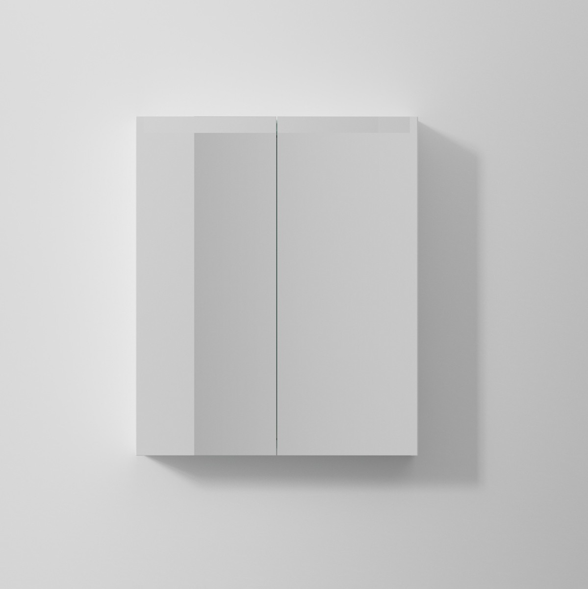 Spegelskåp STAGE 60,Premium White, 2 Lucko Bredd: 600 mm, Premium White, Dubbla luckor