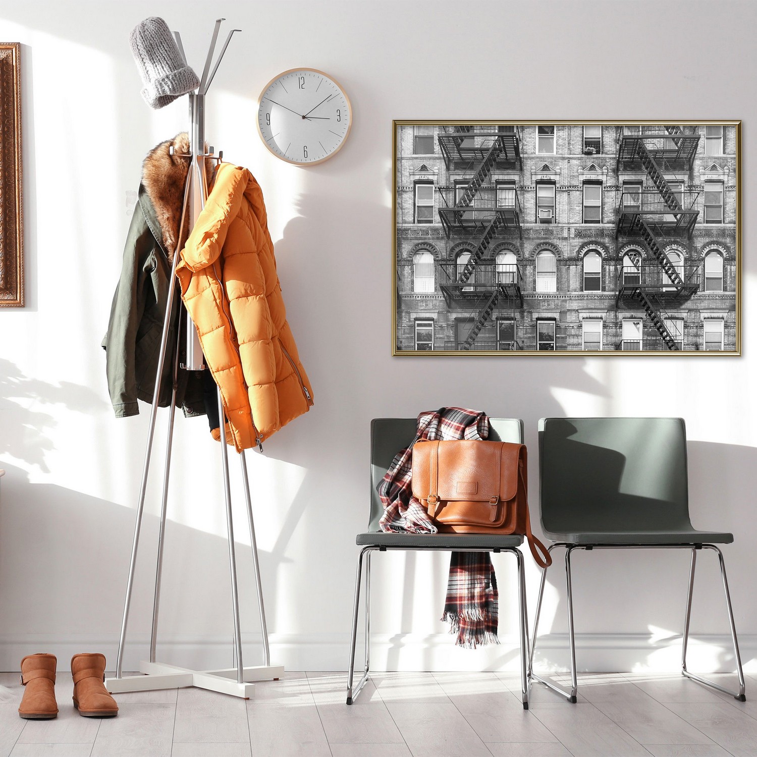 Poster Artgeist Affisch Brick Apartment