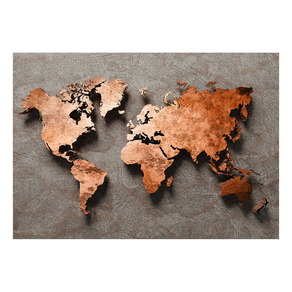 Fototapet Arkiio Självhäftande Copper Map