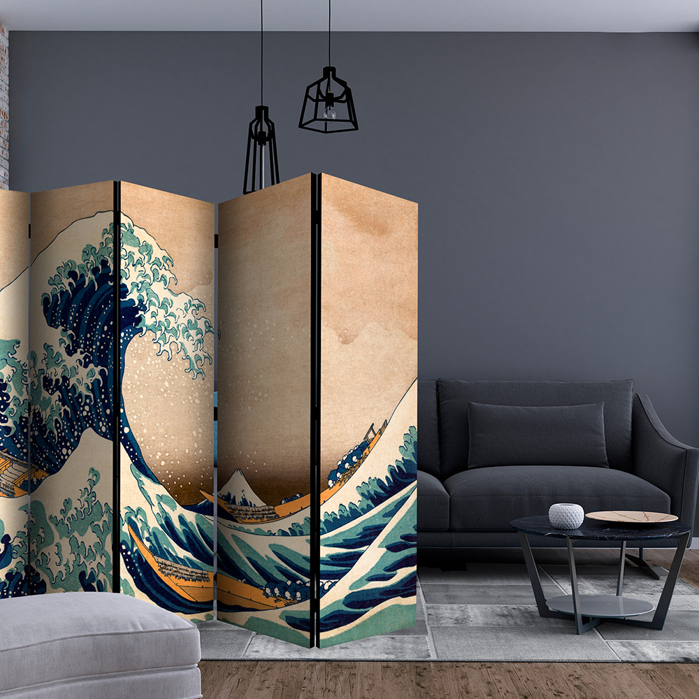 Rumsavdelare Skärmvägg Arkiio Hokusai: The Great Wave Off Kanagawa Reproduction II 225x172 cm