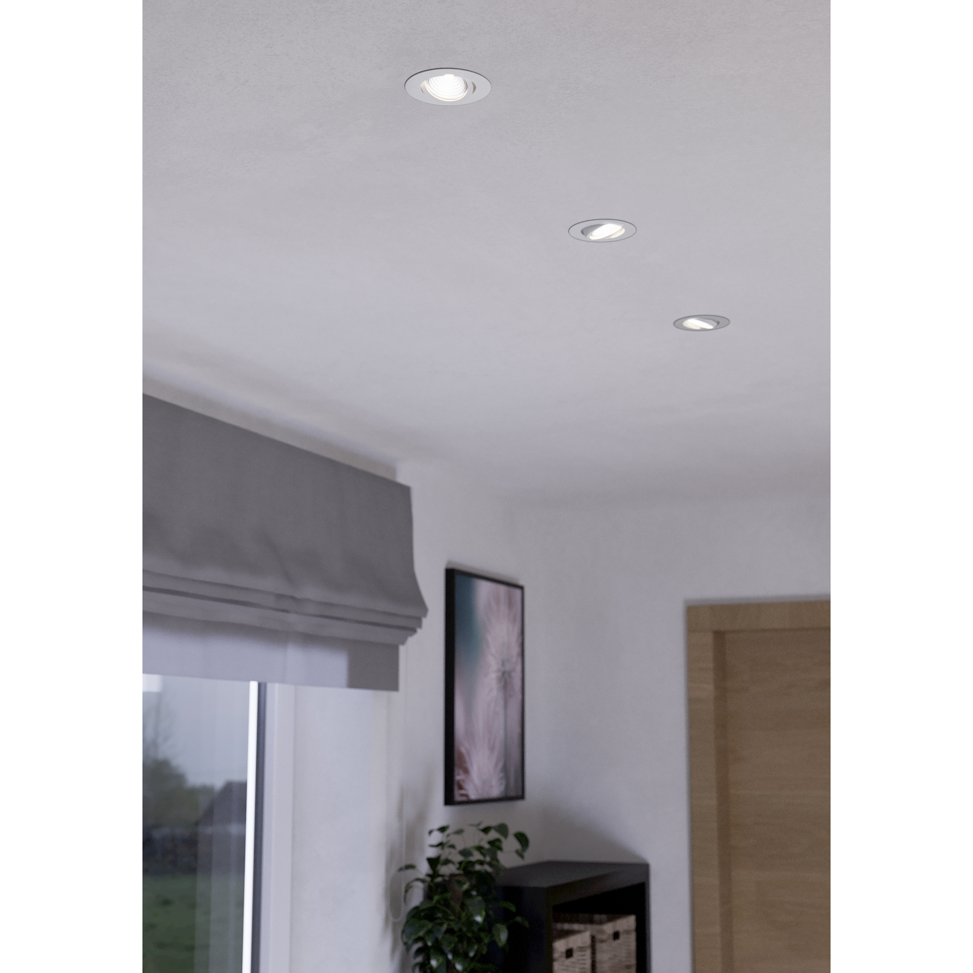 Infälld Lampa Eglo Saliceto 3 st Ø88 mm 2700K