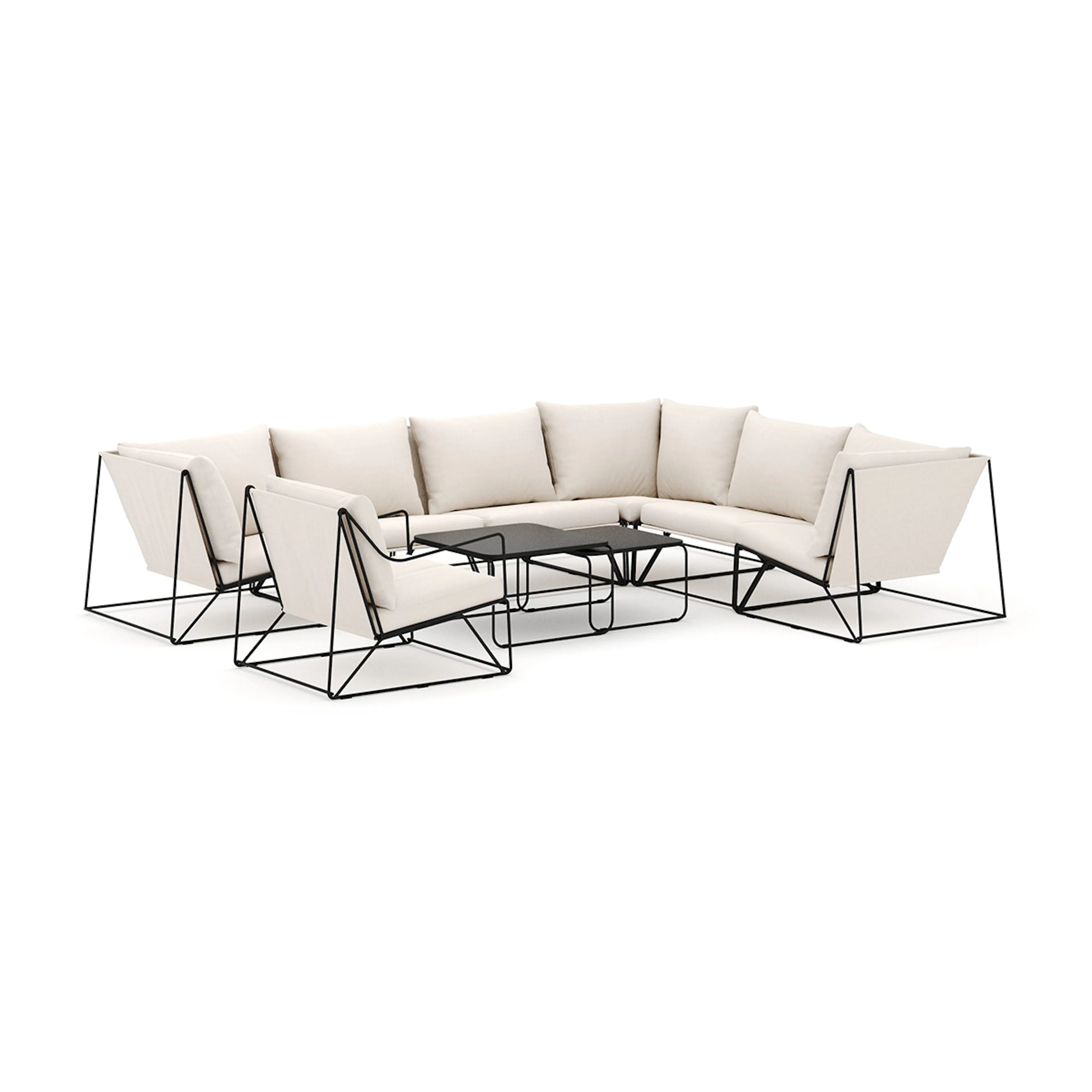 Svart/Beige