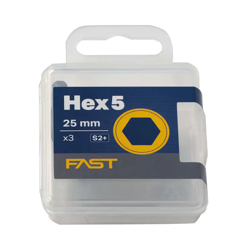 Bits 5mm Hex 25mm 3-p Fast 5mm 3-p