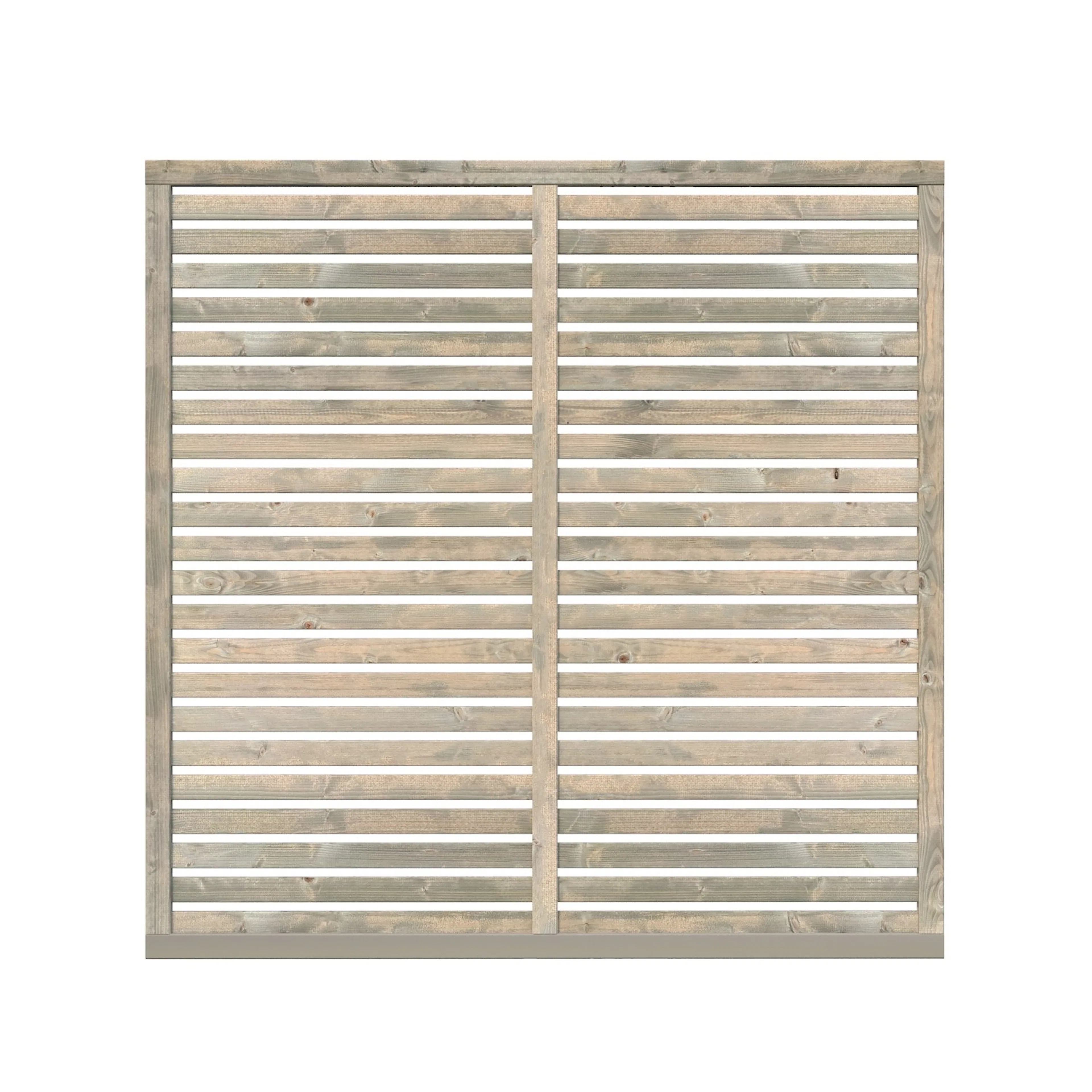 Skärm Palmako Nina1 180x180 cm Grå tryckimpregnerad