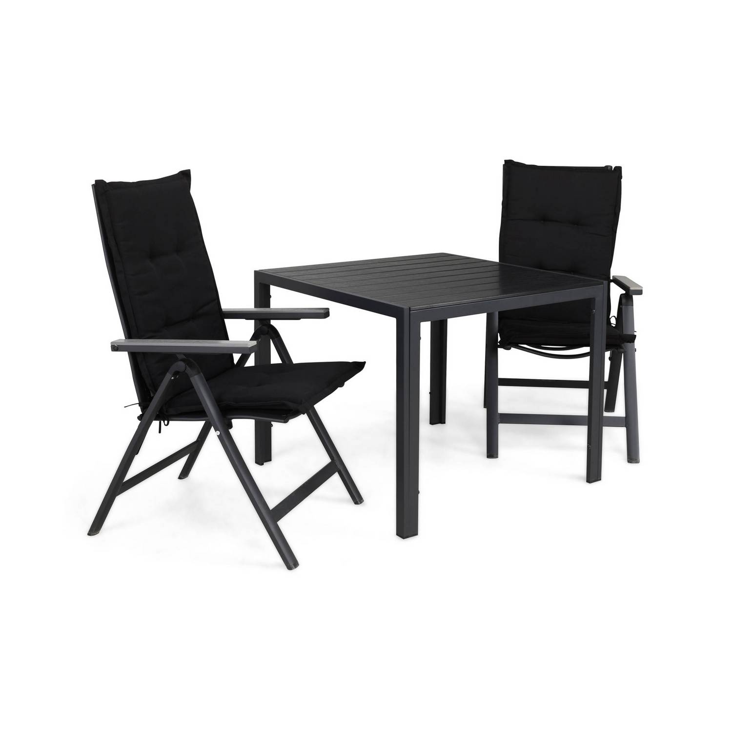 Matgrupp Comfort Garden Tunis Matgrupp Utomhus 90x90 med 2 Monaco Light Positionsstol m Dyna