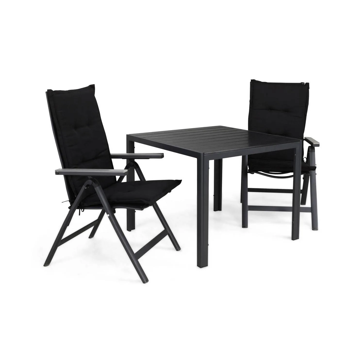 Matgrupp Comfort Garden Tunis Matgrupp Utomhus 90x90 med 2 Monaco Light Positionsstol m Dyna
