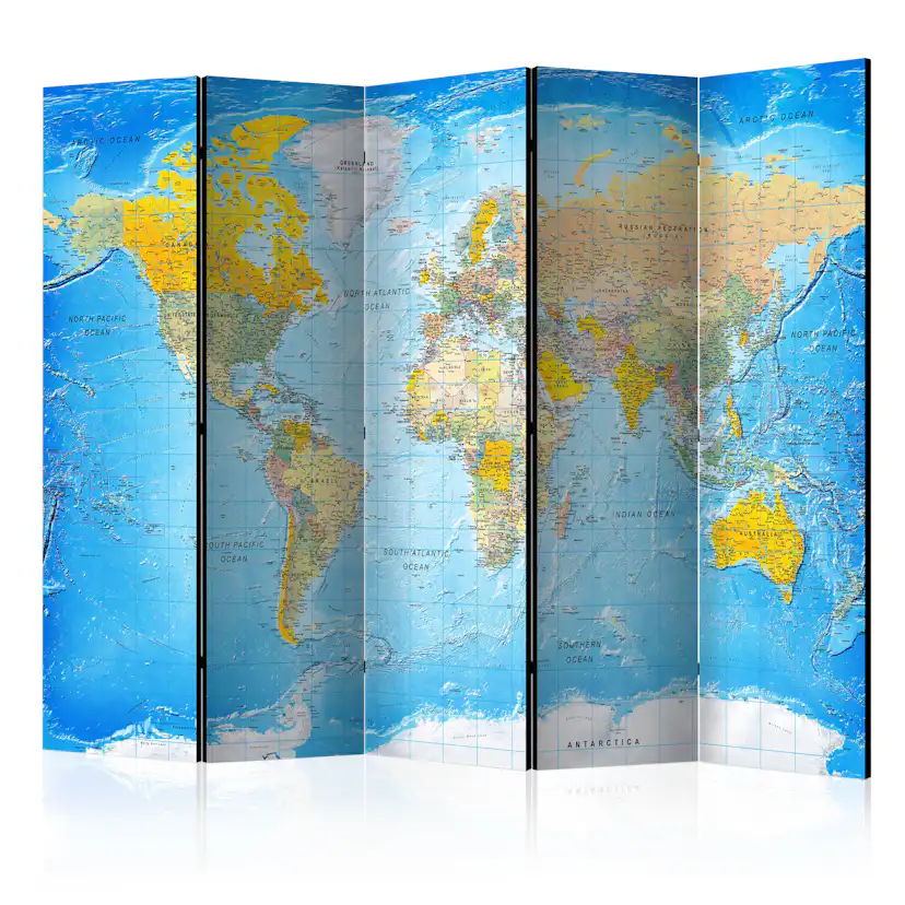 Rumsavdelare Skärmvägg Arkiio World Classic Map 225x172 cm