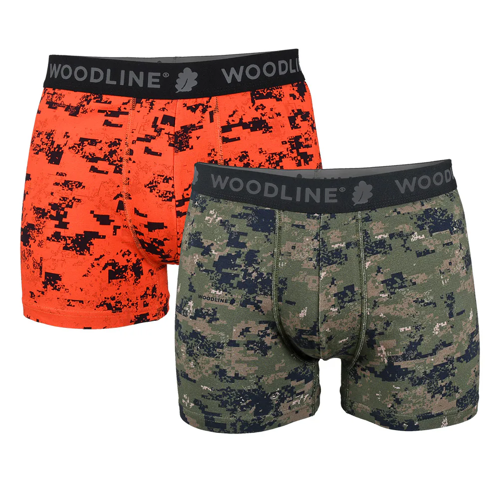 Woodline Boxerkalsong Camo 2-pack L Storlek: L
