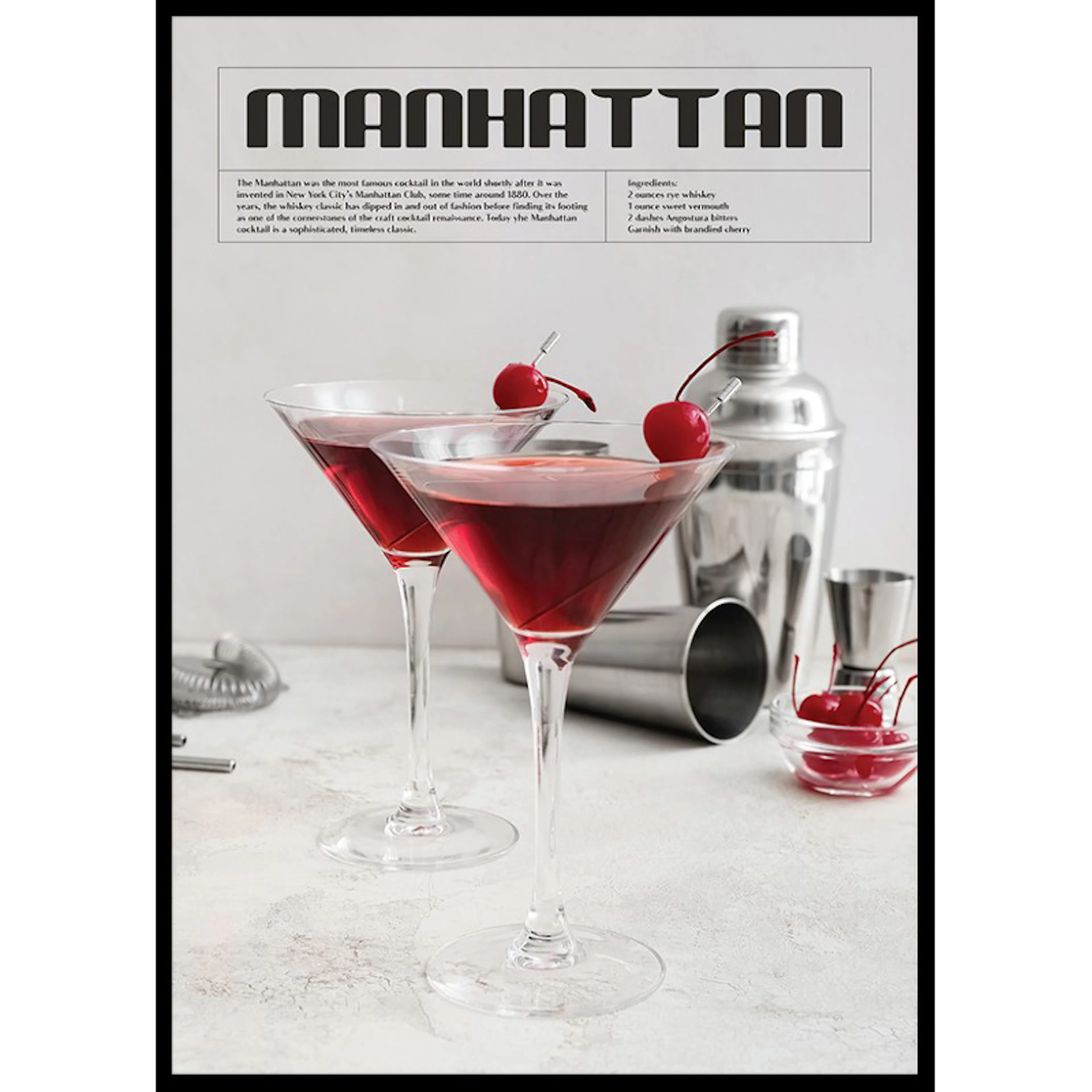 This Is Manhattan Cocktail 30x40 30x40 cm