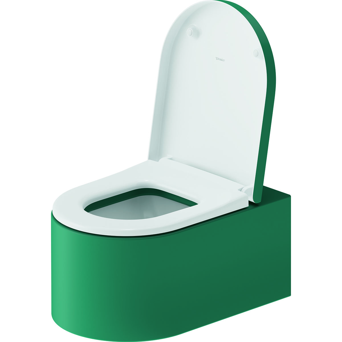 WC vägg, Ytterfärg Grönblå Matt 570 mm Grönblå