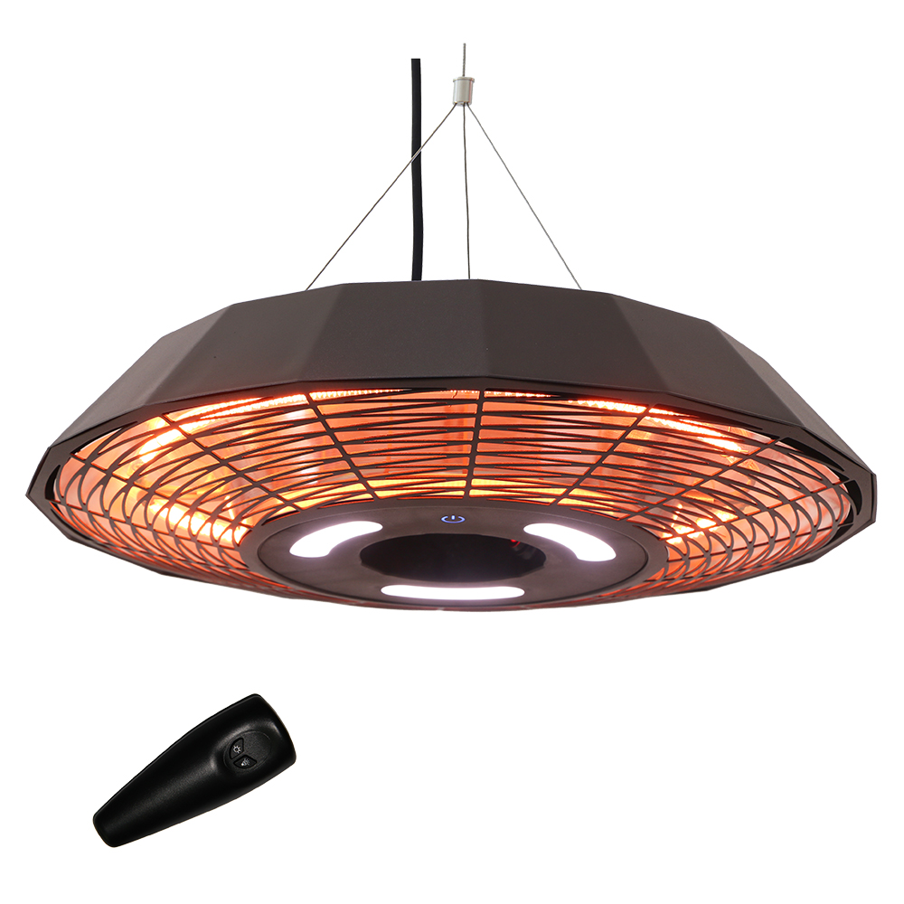 Terrassvärmare Hortus Hängande UFO 2000 W HA inkl. Fjärrkontroll