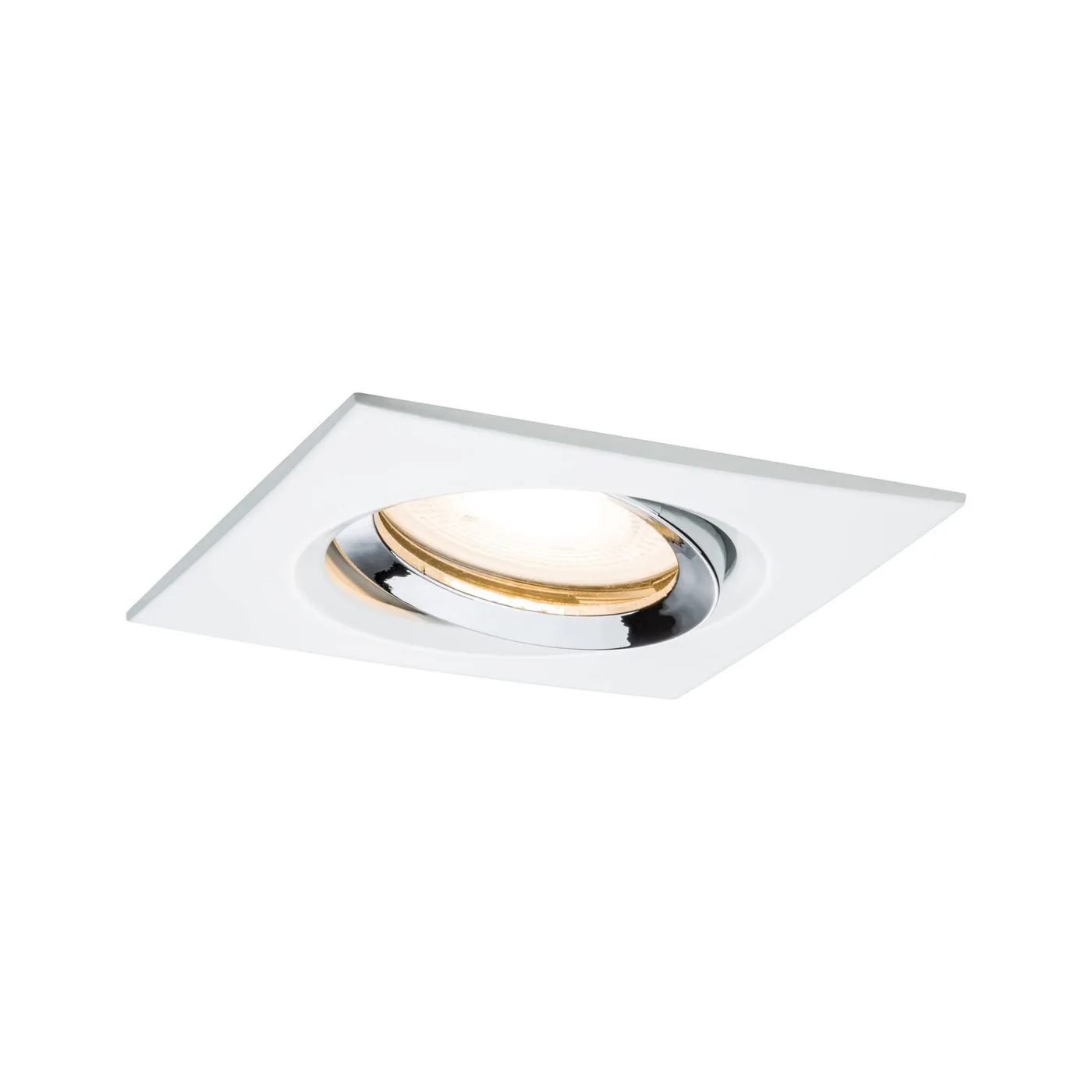 Downlight Paulmann Nova Plus för GU5,3 / GU10 halogen Matt vit, krom, 93 x 93 mm