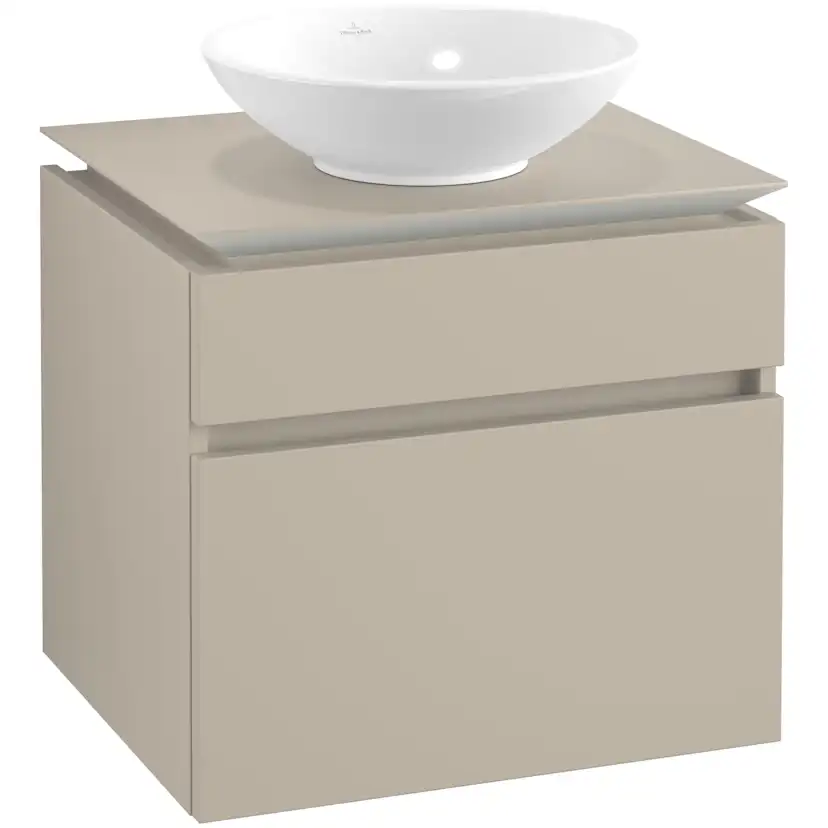 Tvättställsskåp Villeroy & Boch Legato 600 med 2 Lådor för Ytmonterat Tvättställ