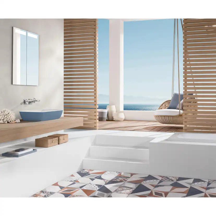 Tvättställ villeroy & Boch Artis 417258BCT7 French Linen, för Väggmonterad blandare