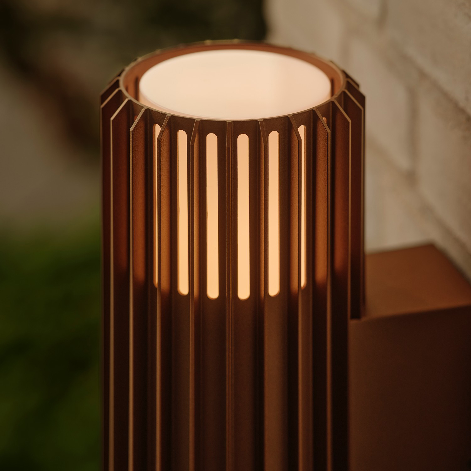 Aludra Double | Vägglampa | Seaside metallisk brun Brun