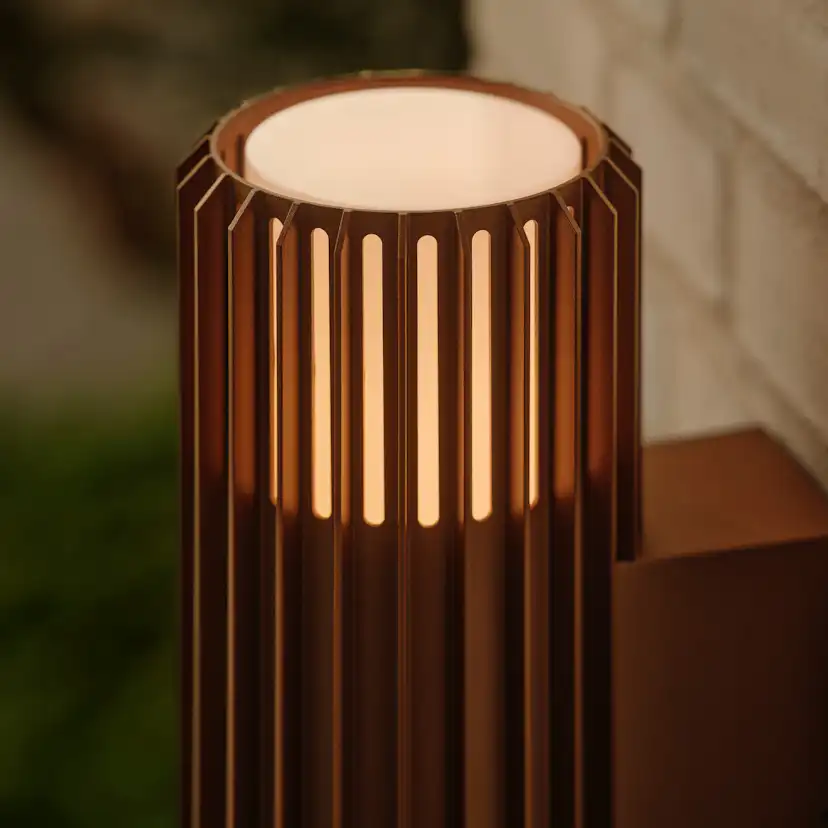 Aludra Double | Vägglampa | Seaside metallisk brun Brun