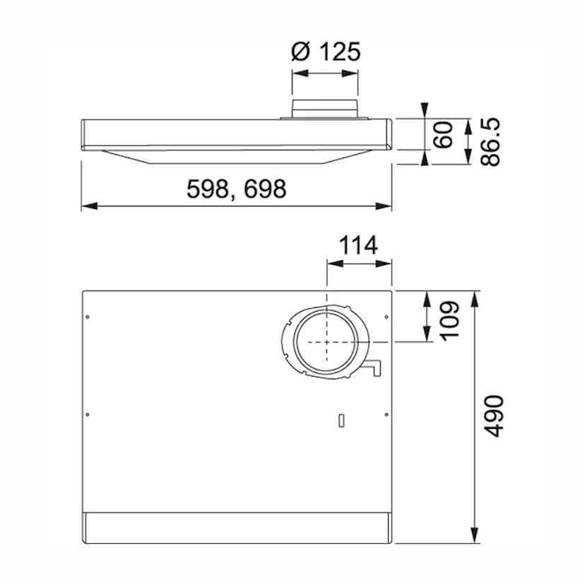 Köksfläkt Franke 1240B-10 Spirit Vit