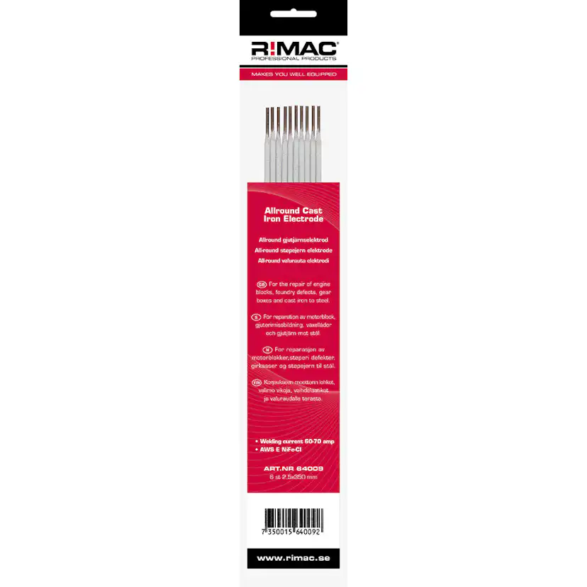 Svetselektrod R!MAC SB-pack Gjutjärn-2,5 mm x 6st