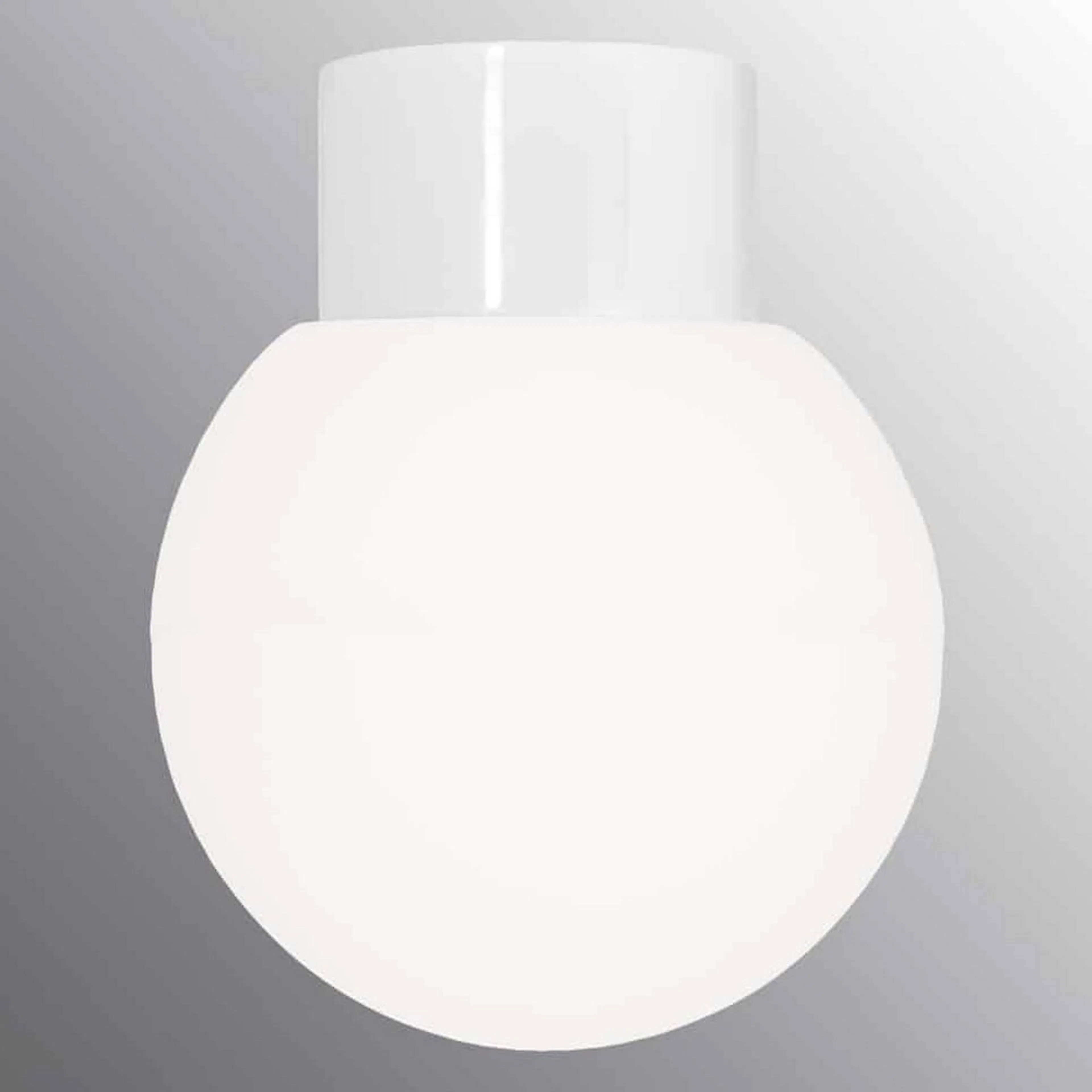 Vägg-/Taklampa Ifö Electric Classic Glob Opalglas IP54 Rak E27