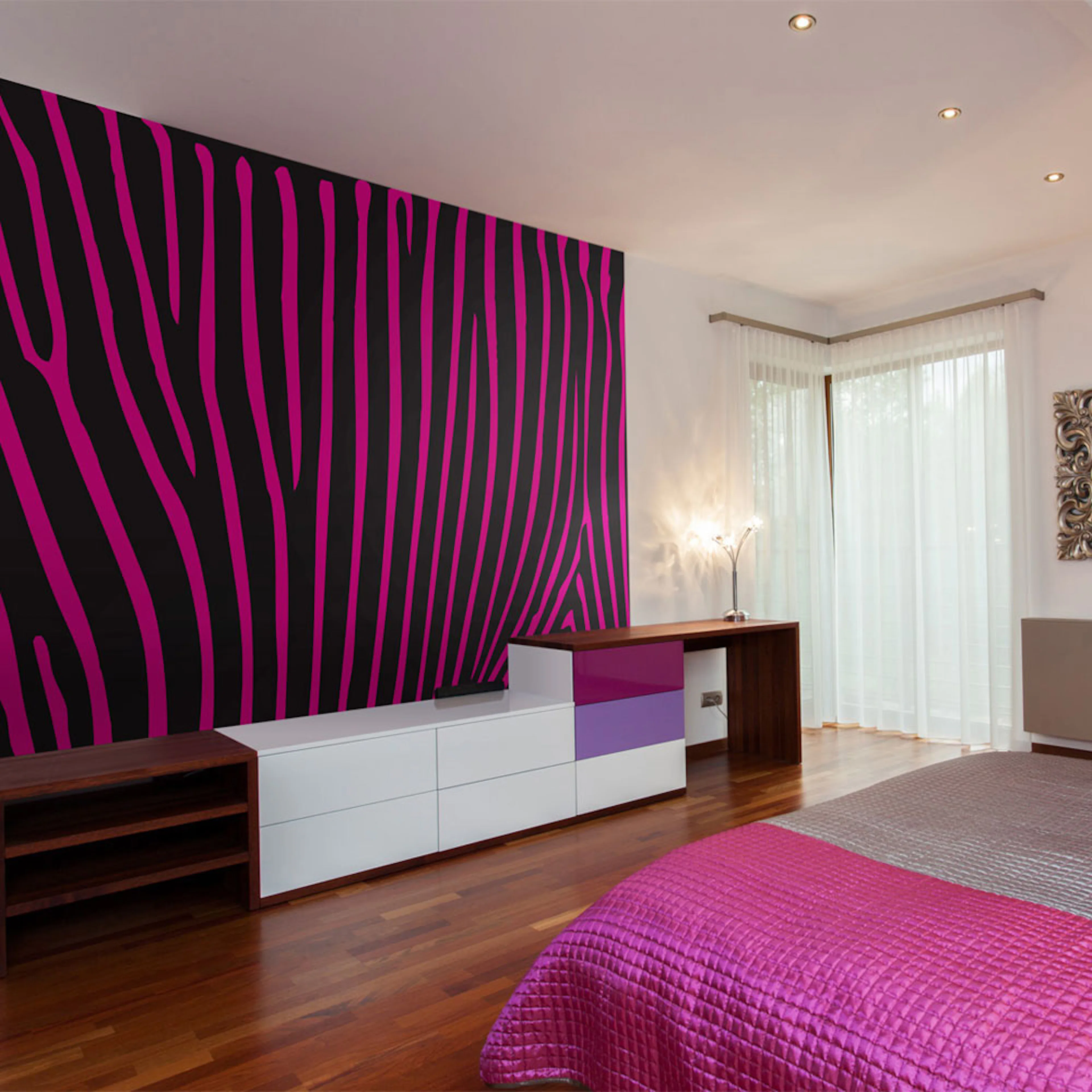 Fototapet Arkiio Zebra Pattern Violett