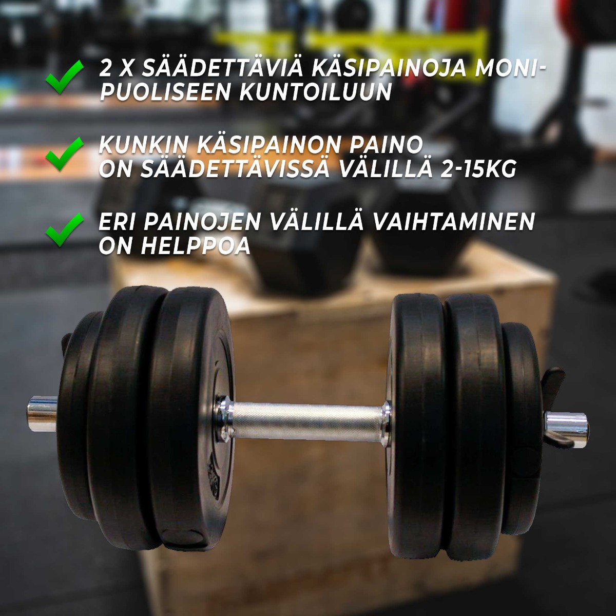 Hantlar Fitn Shape 2 st 30 kg Justerbar