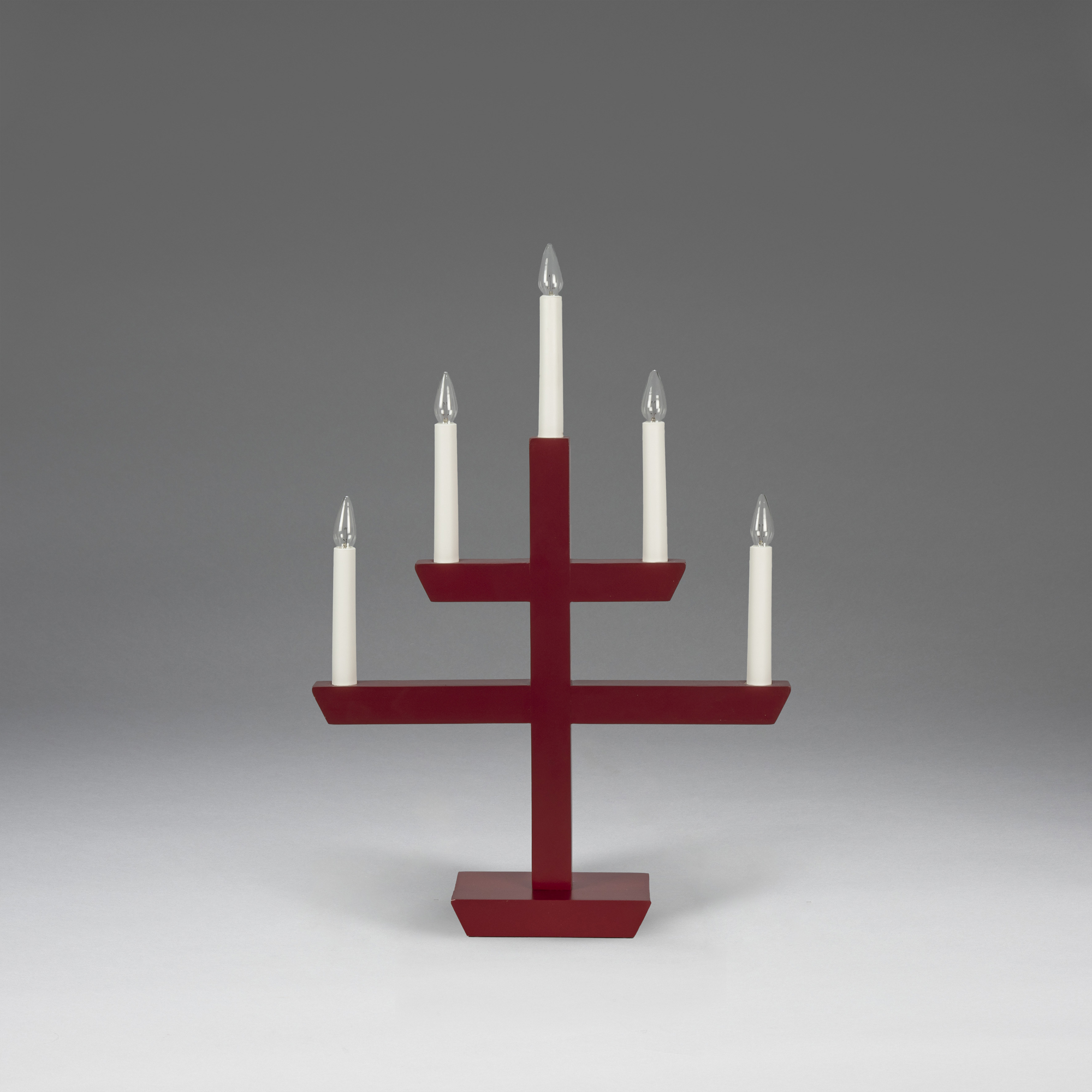 Adventsljusstake Gnosjö Konstsmide 2572 Träljusstake 5 Ljus