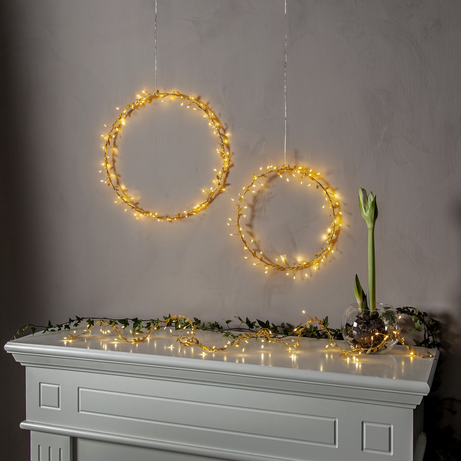 Hängande Dekoration Star Trading Krans Winny 38 cm