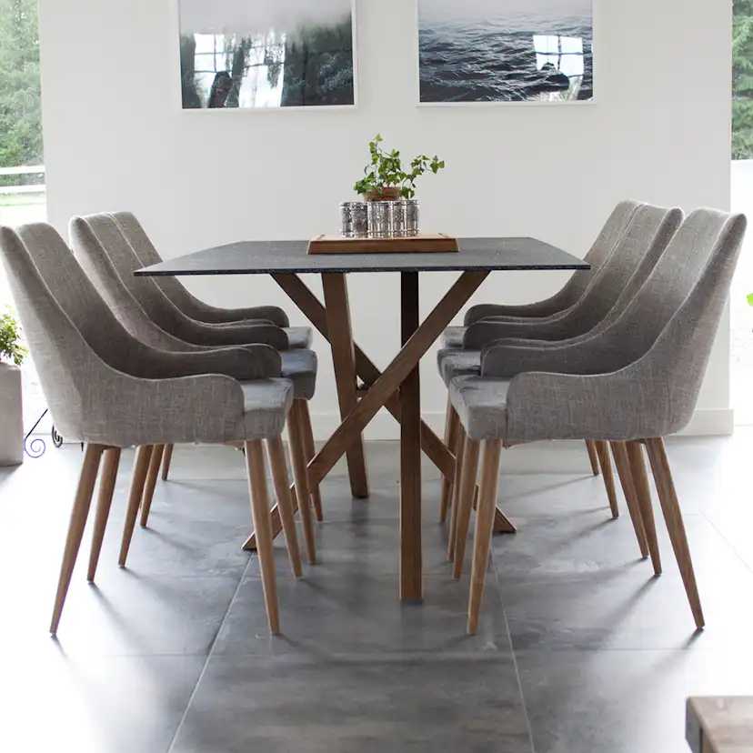 Matgrupp Venture Home Penny Casper med 6 Stolar Ek