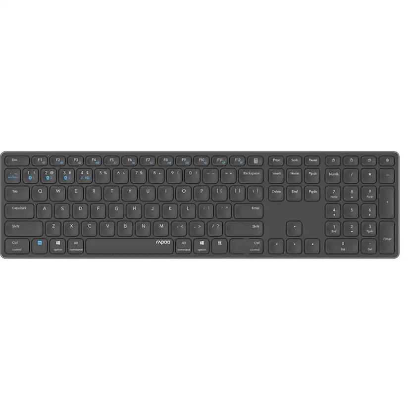 Tangentbord RAPOO E9800M Multi-Mode Trådlös