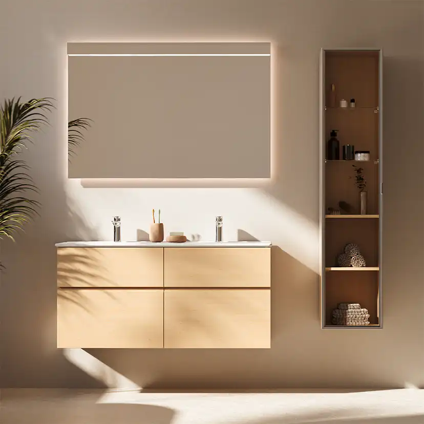 Dörr Högskåp Ram 160x35 Alu matt/Klar BxH: 350 x 1600 mm, Matt Aluminium, Klarglas
