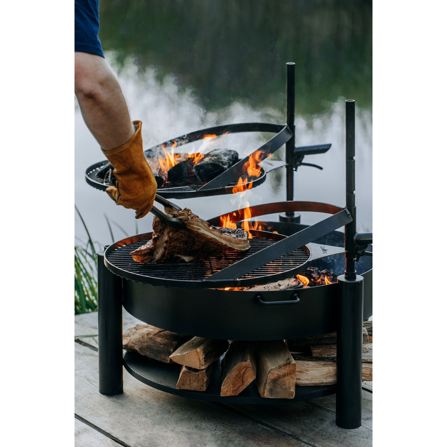 Eldfat Jabo CookKing MontanaX med Grillgaller