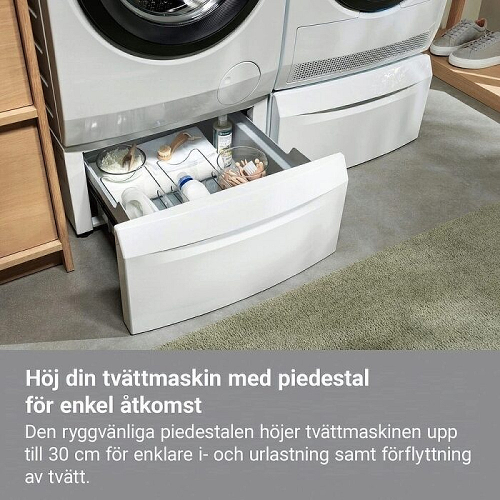 Sockel Electrolux M1WYHPE3 med Utdragbarlåda för Tvättmaskin och Torktumlare