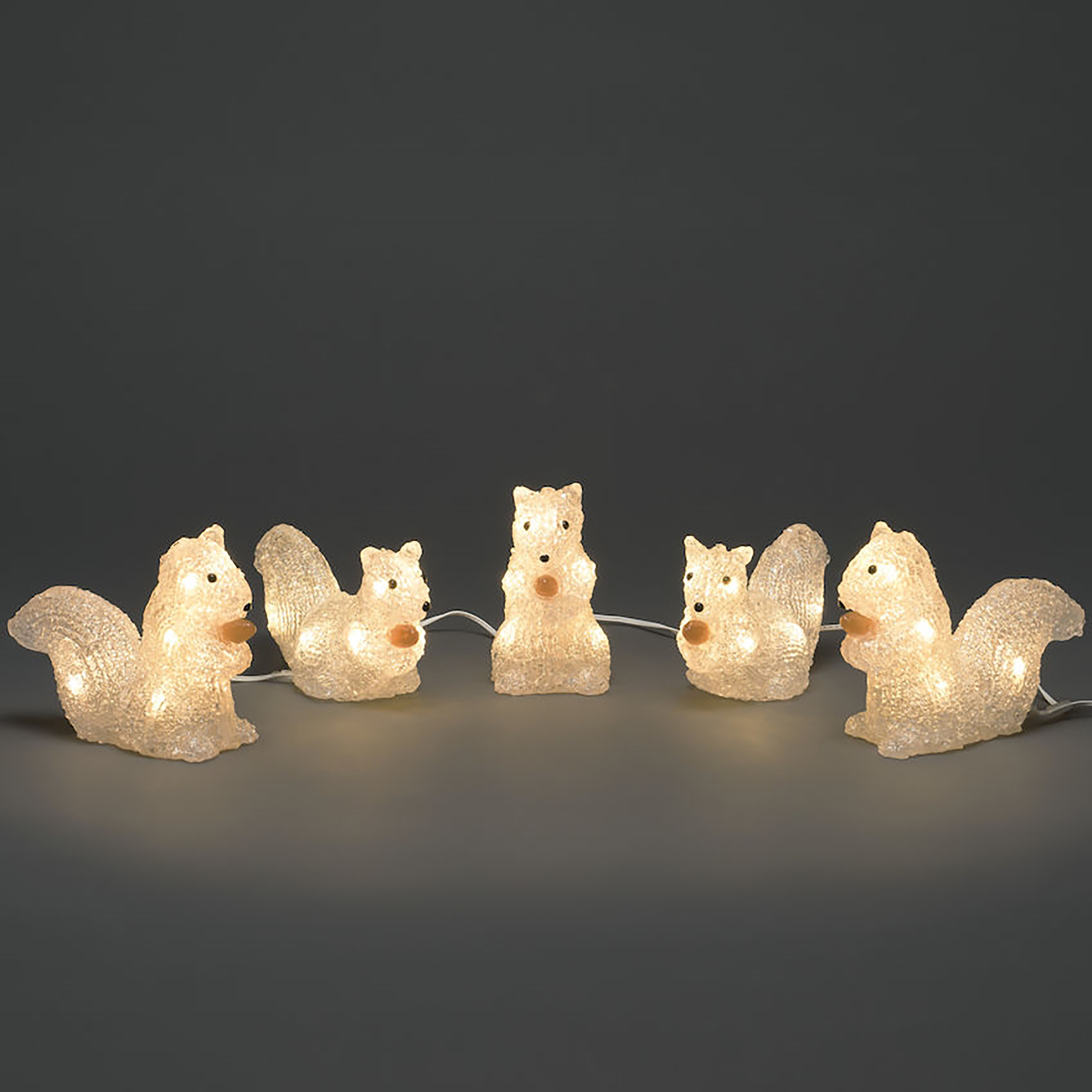 Dekorationsbelysning Gnosjö Konstsmide Ekorrar 5 st LED